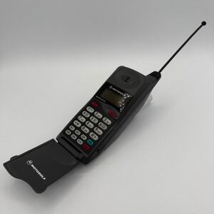 Motorola MicroTAC 650 Flip Cell Phone Vintage Retro Collectible Gray‎ 90s